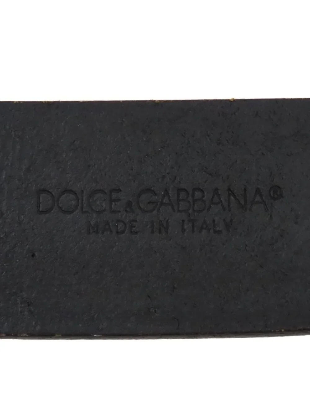 Dolce & Gabbana Studded Belt DG Logo 36 90 Black Leather